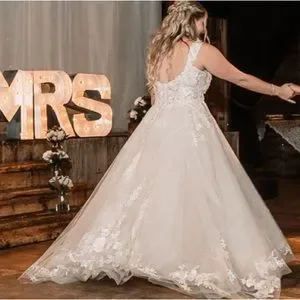 Maggie Sottero Dresses Blush Maggie Sottero Aline Ballgown Wedding Dress With Sparkle Tulle Poshmark
